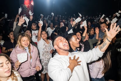 Culto de los domingos en la iglesia Fuente de Vida Center de Madrid.