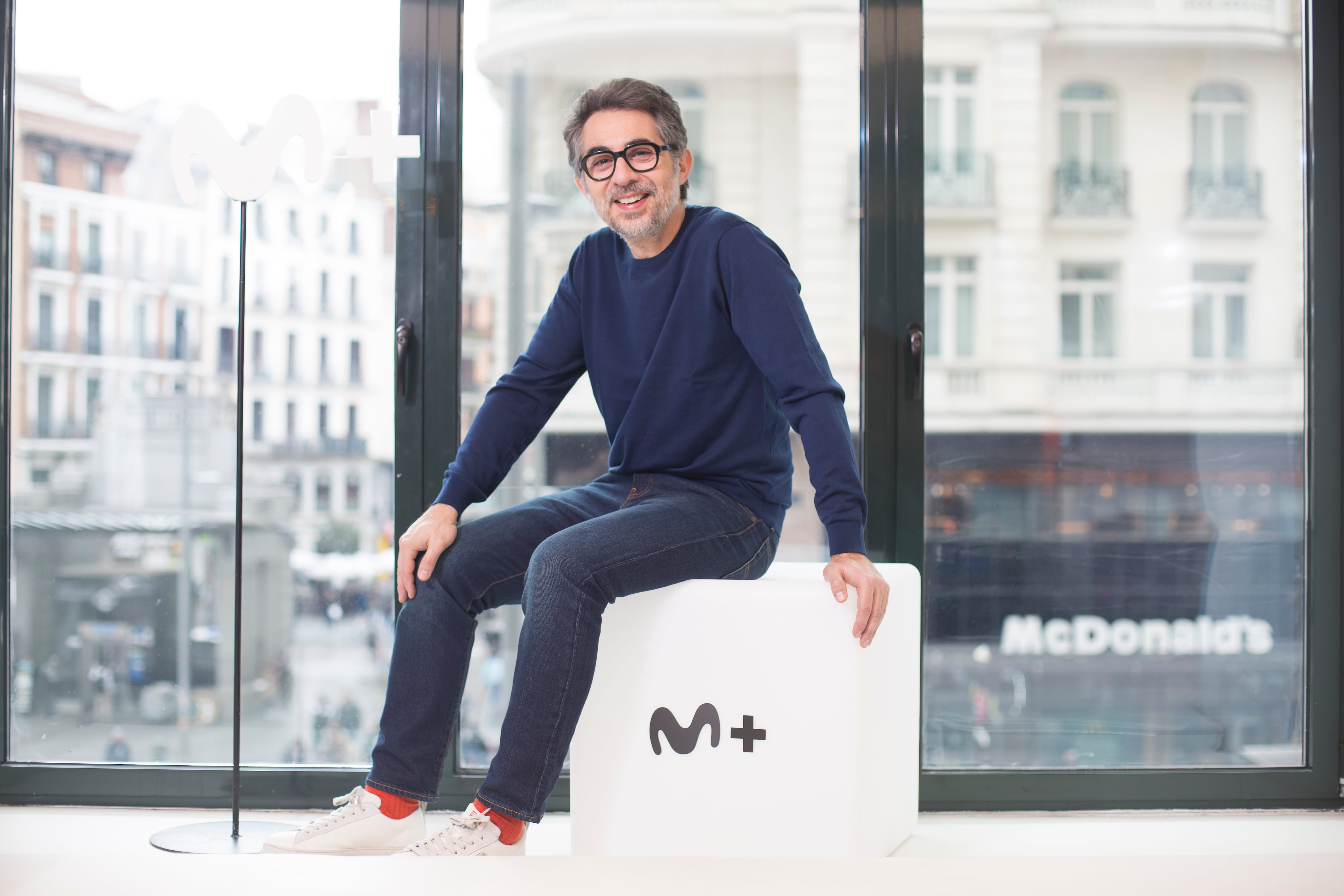 Berto Romero, fotografiado en el Espacio Movistar de Gran Vía, en Madrid.