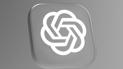 Logotipo de ChatGPT con fondo gris