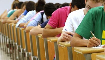 Un examen en la Universidad Pablo Olavide de Sevilla.