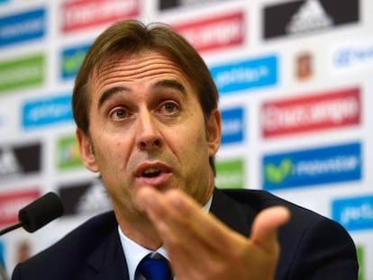 Julen Lopetegui concedeu coletiva de imprensa