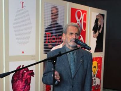 Vicente Rojo, durante el homenaje