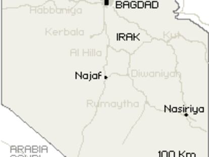 Fosa común en Hatra (Irak)