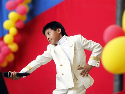 Recital del niño ecuatoriano Mateo Aguirre en La Cubierta de Leganés.