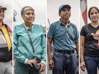 Los maestros Gerardo Pérez, Juana López, Rafael Rodríguez y Ashanti Albarrán, en Ciudad de México, el 3 de junio de 2025.