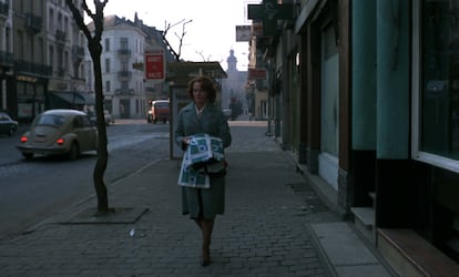 'Jeanne Dielman, 23, quai du Commerce, 1080 Bruxelles'den bir an.