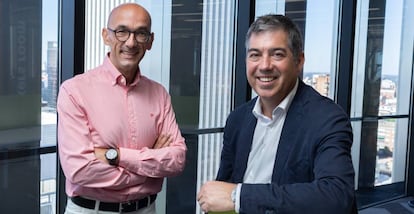 Antonio Fernández, CEO de Walmeric, y Martín Umaran, co-fundador de Globant, director de Desarrollo Corporativo y presidente para EMEA.