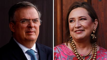 Marcelo Ebrard y Xóchitl Gálvez.