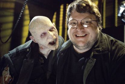 Guillermo del Toro en el rodaje de <i>Blade 2.</i>