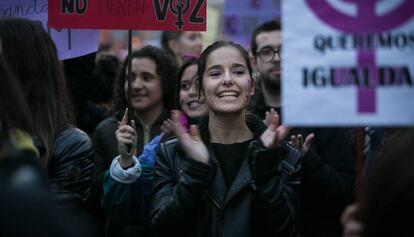 Manifestació del 8-M d'aquest 2018.