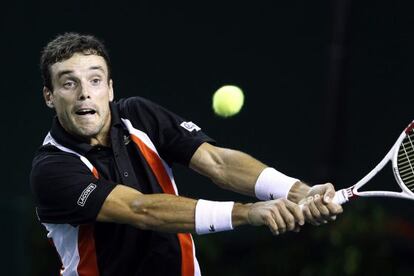 Roberto Bautista, durante el Masters 1.000 de París-Bercy. 