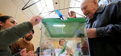 Elecciones andaluzas 2015. Jornada electoral en Sevilla.