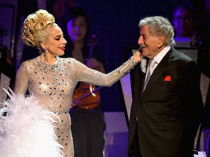 Lady Gaga y Tony Bennett, en Las Vegas en enero de 2019.