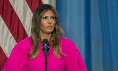 La primera dama de EE UU Melania Trump, el pasado 20 de septiembre en la ONU.