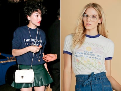 ¿Por qué se llevan las camisetas con lemas feministas de los 70?