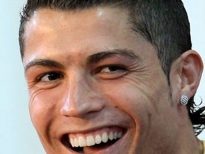 Cristiano Ronaldo durante una rueda de prensa.