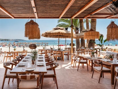 El restaurante del 'beach club' Beso Beach, en una imagen cedida.