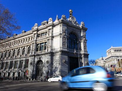 Fachada del Banco de España.