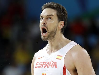 Pau Gasol, en el duelo ante Lituania. 