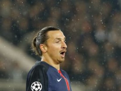 Zlatan Ibrahimovic, en un momento del choque.