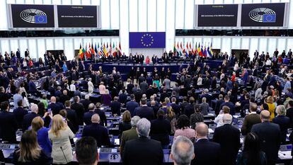 Última sesión plenaria en Estrasburgo del Parlamento Europeo antes de las elecciones europeas de junio.