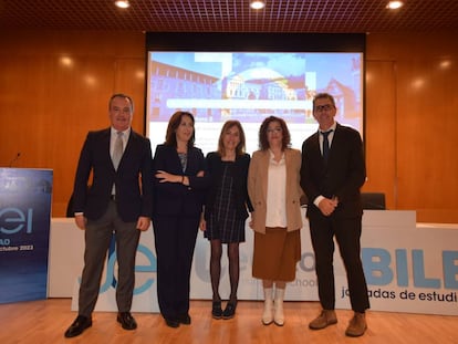 Foto de grupo de ponentes de las Jornadas de Estudio de la Insolvencia en Bilbao (octubre 2023).