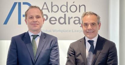 Antonio Pedrajas, socio director de Abdón Pedrajas Littler (izquierda), y Javier Molina (derecha).