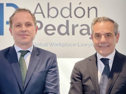 Antonio Pedrajas, socio director de Abdón Pedrajas Littler (izquierda), y Javier Molina (derecha).