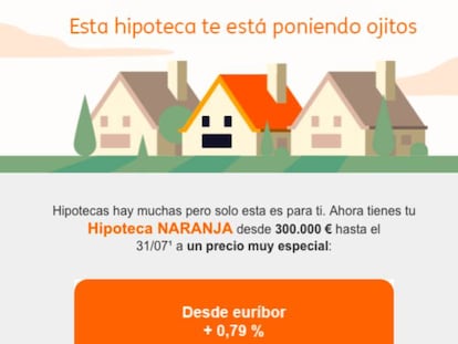 ING rebaja las hipotecas a sus clientes para viviendas en Madrid