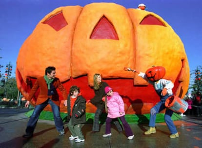 Una calabaza gigante de Halloween en Disneyland Resort París