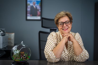 Gloria Inés Ramírez en su oficina, en septiembre de 2022.