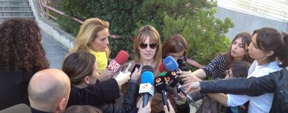 María Ángeles Ruiz González, a la salida del juicio el pasado lunes.