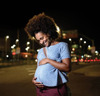 Una mujer embarazada en Brasil.