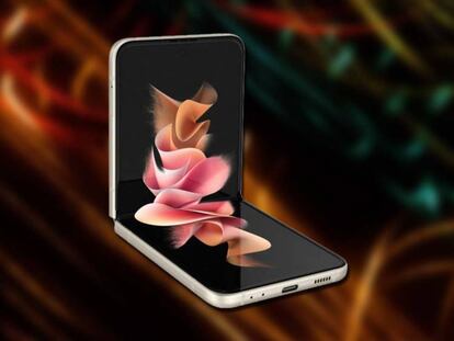 Samsung Galaxy Z Flip 3 5G con fondo