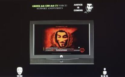 Anonymous ataca la web del Ministerio de Justicia griego.