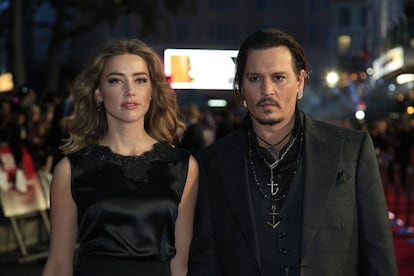 Amber Heard y Johnny Depp, cuando eran pareja.