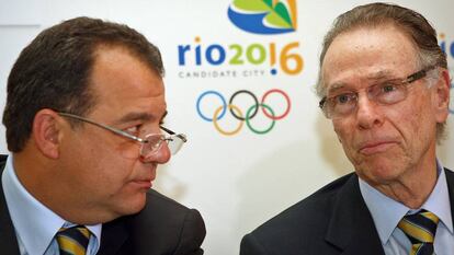 Sérgio Cabral (à esq.) diz que Nuzman mediou acordo de compra de votos para o Rio.