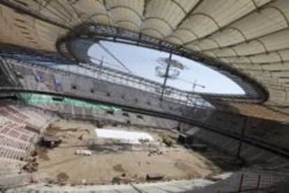 Obras del Estadio Nacional de Polonia, llevadas a cabo por Alpine.