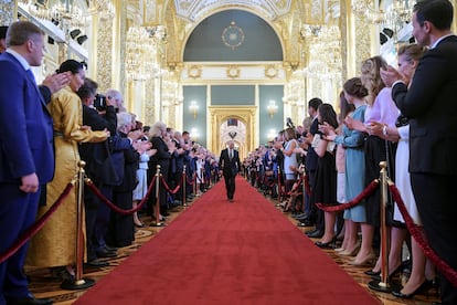 Los invitados asisten a una ceremonia de inauguración de Vladimir Putin como presidente de Rusia en el Kremlin, Moscú, Rusia, el 7 de mayo de 2018.