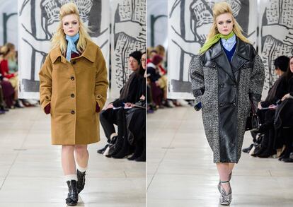 Elle Fanning debuta en la pasarela

La actriz, musa de Miuccia Prada, abrió y cerró el desfile de Miu Miu luciendo los generosos cardados que protagonizaron el show.