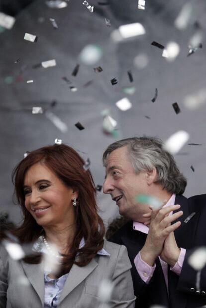 Cristina Fernández y Néstor Kirchner.