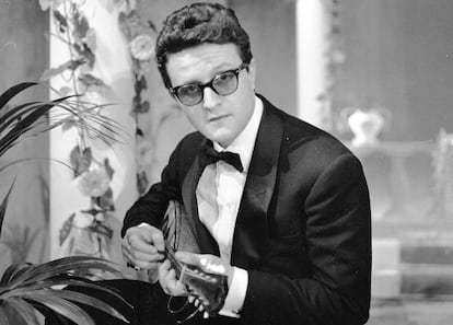 Jimmy Fontana, durante el festival de San Remo de 1961.