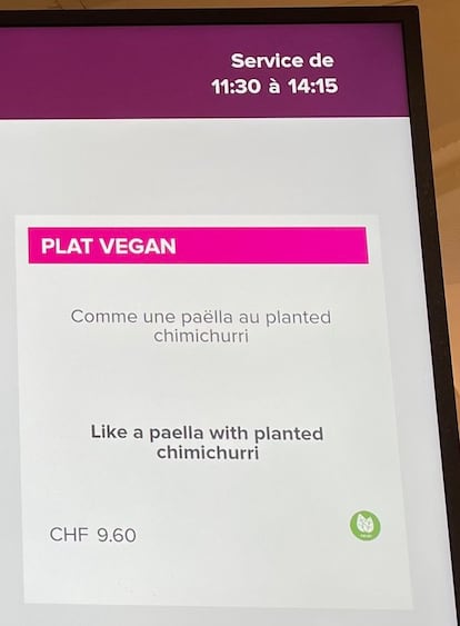 Plato vegano de "planted chimichurri"