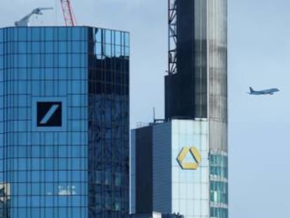 Sedes de Deutsche Bank y Commerzbank, en Fráncfort.