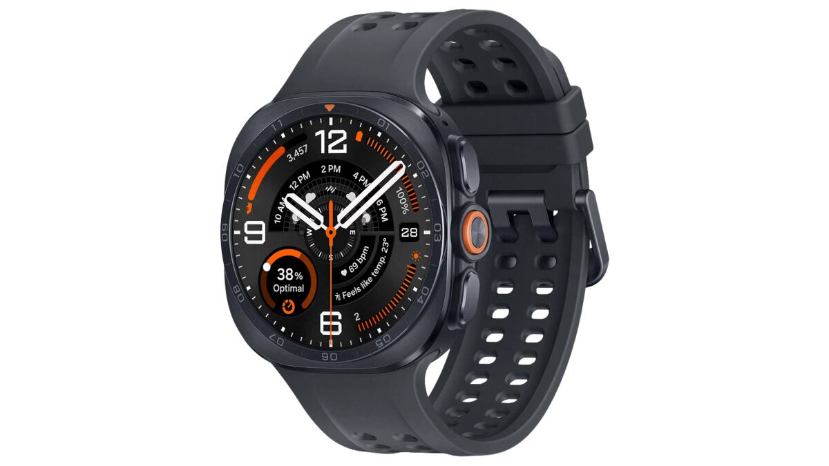 Reloj inteligente Samsung Galaxy Ultra 2 LTE con caja de titanio.