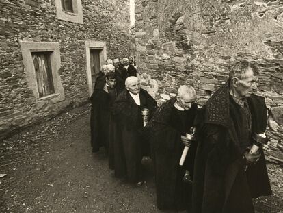 Procesión de Semana Santa en la localidad zamorana de Bercianos de Aliste.