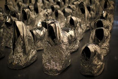 'Ghost', instalación en el Centro Pompidou de Málaga del artista Kader Attia.