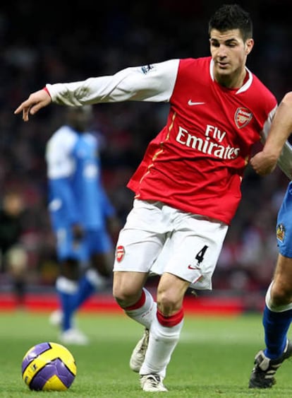 Cesc, durante un partido con el Arsenal