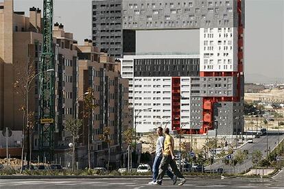 Edificio de El Mirador, en Sanchinarro (Madrid), obra de Blanca Lleó y del estudio MVRDV.