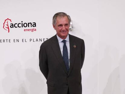 José Manuel Entrecanales, presidente de Acciona y de Acciona Energía, el 1 de julio de 2021, en el debut en Bolsa de la filial.